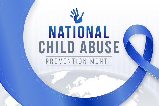 虐待儿童现实的国家防止虐待儿童月插图美国保护儿童插图