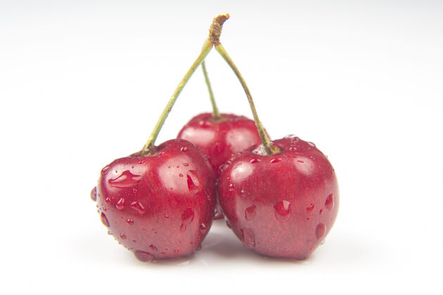 水果新鲜樱桃浆果健康食物早餐水果植物的美味多汁植物学