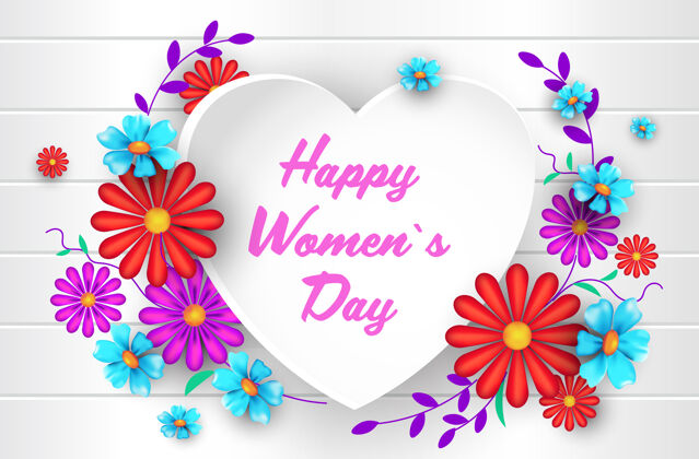 销售妇女节3月8日假日庆祝横幅传单或贺卡与美丽的花朵水平插图自然促销女人