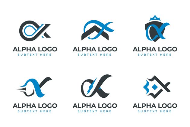 平面设计平面阿尔法标志包公司公司标识品牌