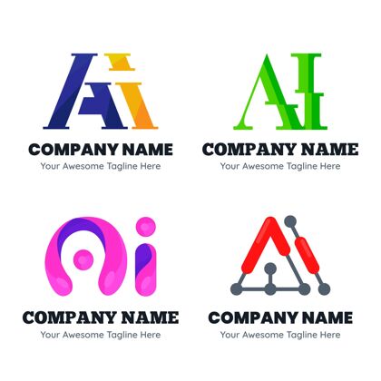 企业标识平面设计ai标志模板包企业品牌企业标识