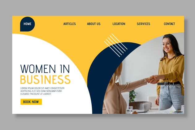 工作现代女商人网站模板工作登录页商业