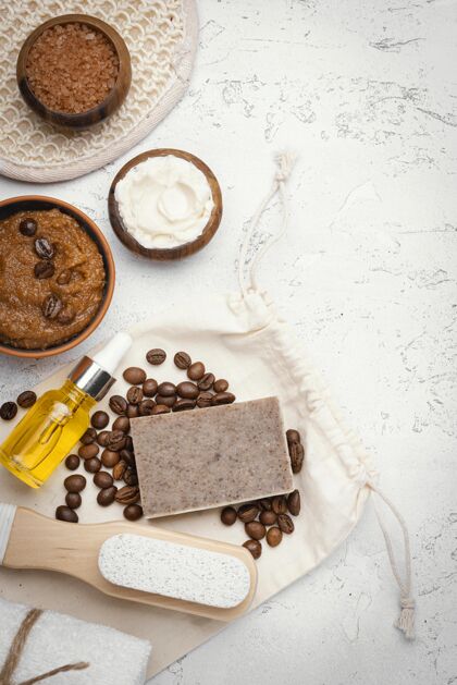 保健自制的补救与咖啡豆以上的看法健康平放框架
