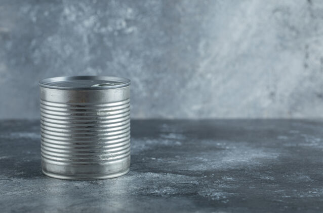 营养金属罐可以放在大理石上银零食蔬菜