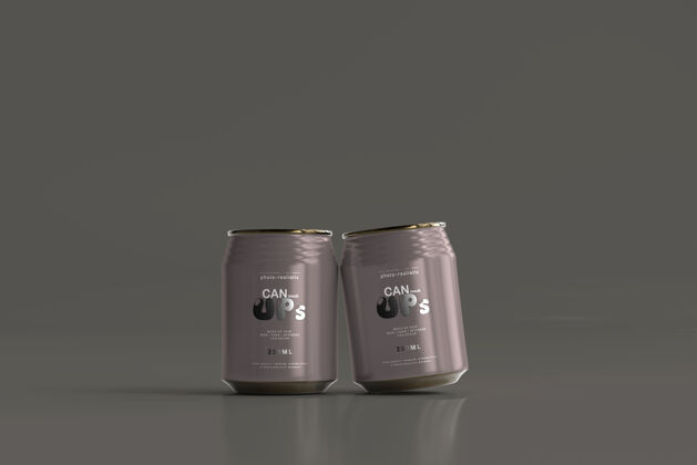 金属罐头250毫升粗苏打水可以模拟饮料冷茶
