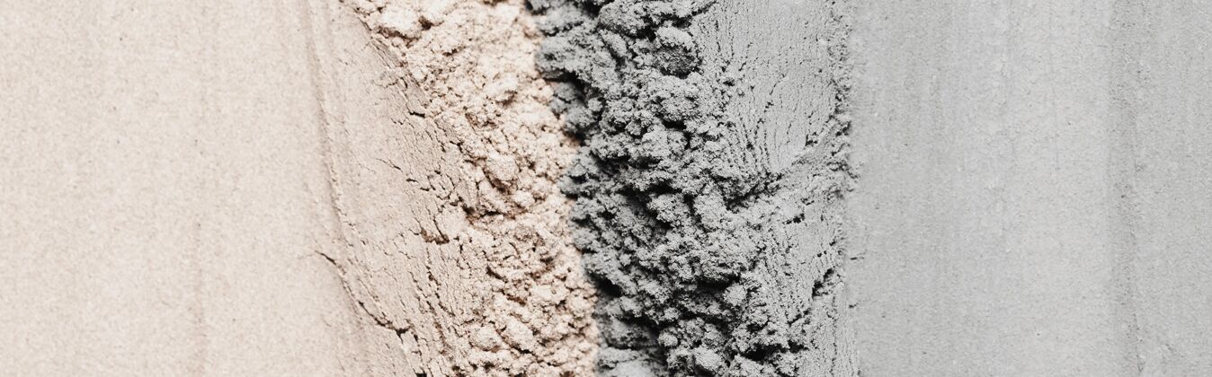 粘土粉末平坦的粘土污迹特写粉末粘土