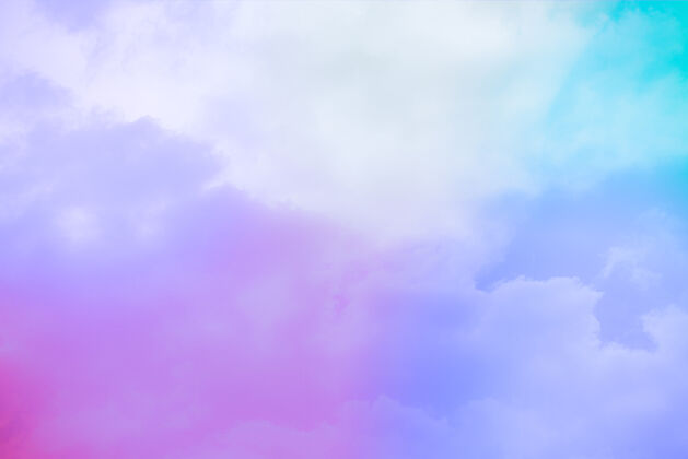 和平美丽的艺术天空 五彩缤纷的云彩精神颜色环境