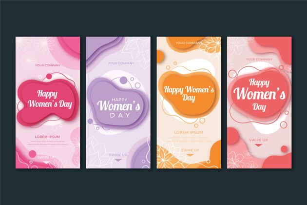 国际国际妇女节instagram故事3月8日女人快乐妇女节