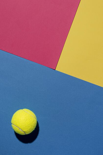 锦标赛网球顶视图与复制空间生活业余爱好顶