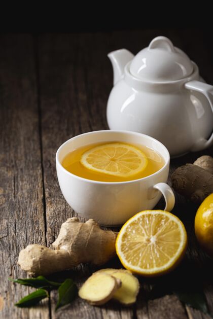 季节性美味健康的柠檬茶理念季节传统温暖