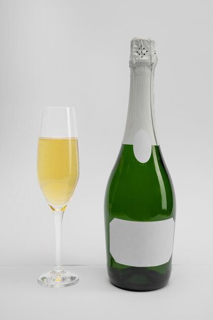 新的带模型的香槟瓶节日酒精饮料