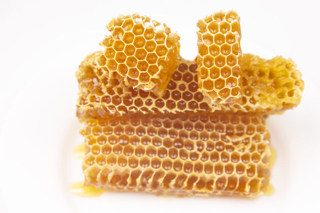 焦糖白色的蜂蜡蜂蜜素食配料蜂蜜