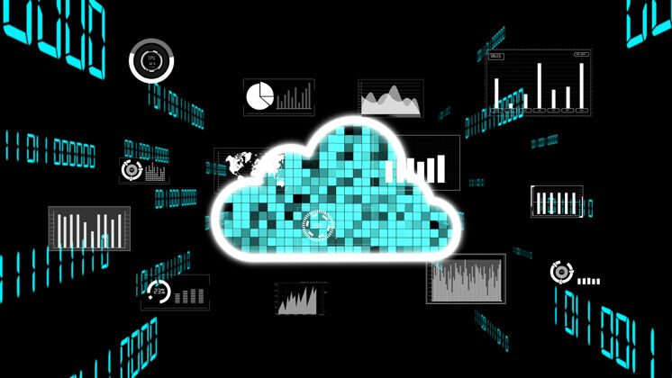 商业未来创新的云计算和数据存储技术云计算服务计算机