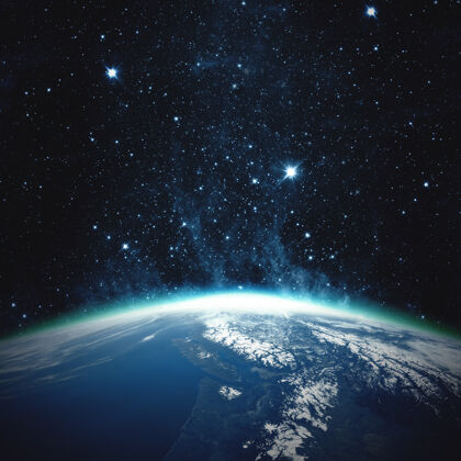 天文学美丽的地球-这张图片由美国宇航局提供的元素球体星星世界