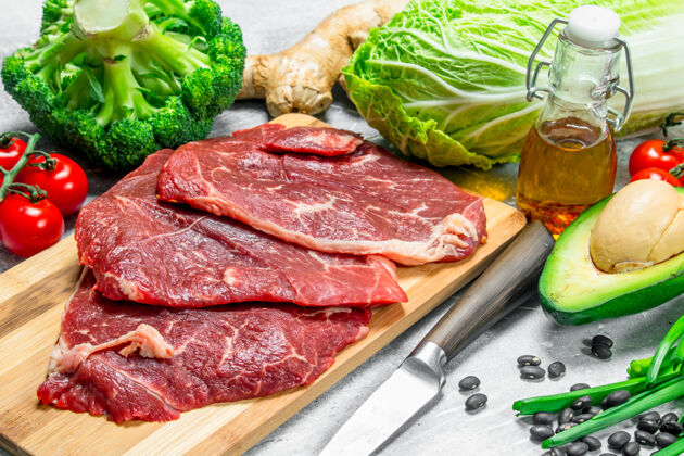 坚果有机食品.生的健康绿色食品牛肉健康产品蛋白质