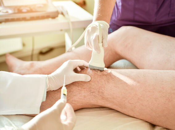 药物超声引导下膝关节富含血小板血浆注射保健血清临床