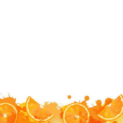 边界橙色带橙色斑点健康食物橙子