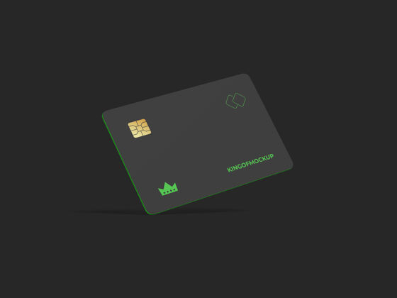 产品信用卡模型设计在三维渲染信用卡现实礼品券