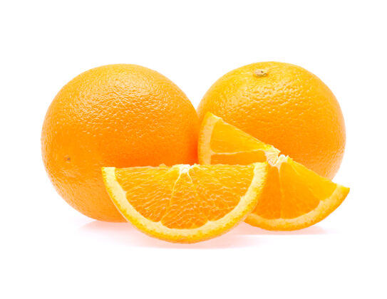 橙子橙色的水果 白色的切块切片柑橘