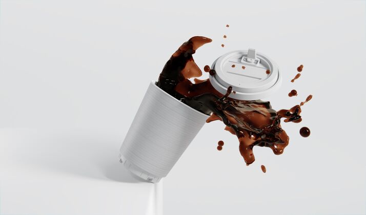 包装用咖啡喷溅纸组成咖啡杯安排液体能源