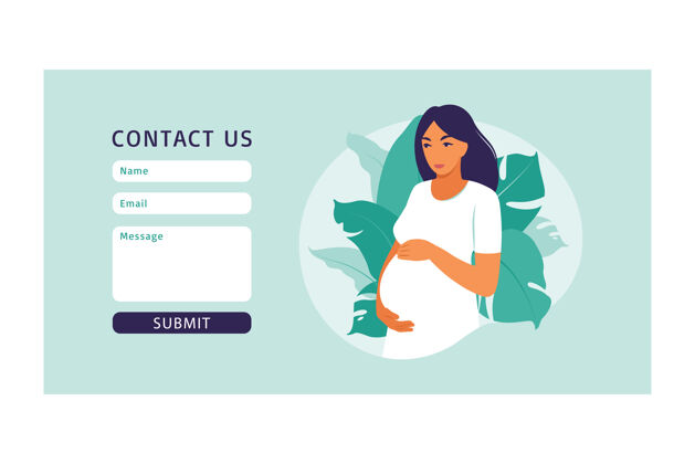 婴儿孕妇联系我们模板健康概念健康的生活方式普拉提年轻人