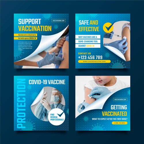 大流行梯度疫苗instagram帖子集与照片感染疾病疫苗