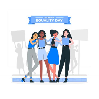 妇女平等日妇女平等日概念图妇女平等权利骄傲