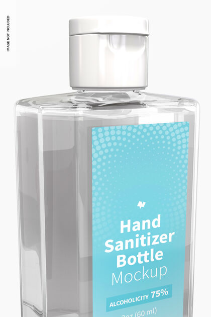 塑料瓶60毫升洗手液瓶模型 特写凝胶瓶洗手液模型