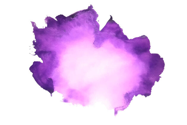 斑点紫色水彩手绘纹理墨水阴影油漆