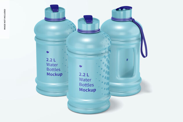 模型2.2升水瓶模型 正视图运动水瓶瓶子