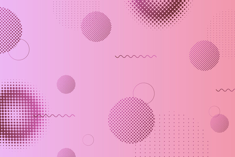 几何粉色孟菲斯图案背景抽象背景孟菲斯元素