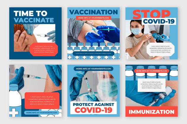 疾病带照片的instagram疫苗贴包收集流感感染