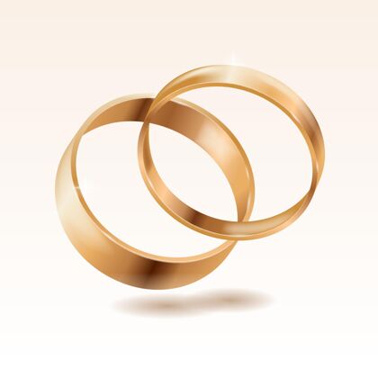爱情逼真的金色结婚戒指保存日期真实浪漫
