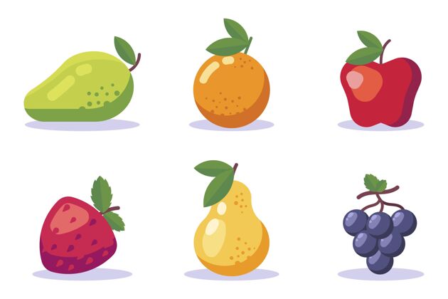 水果收藏扁桃系列平面设计美味营养
