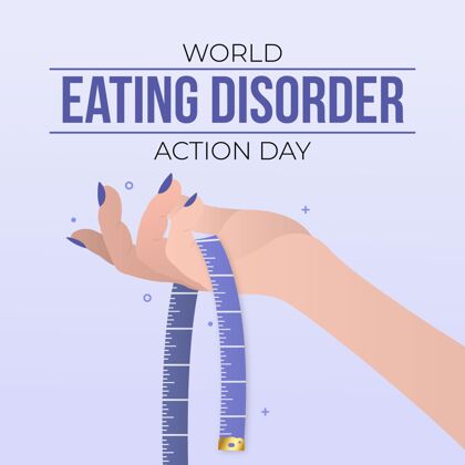 6月2日梯度世界饮食失调行动日插画梯度生病国际