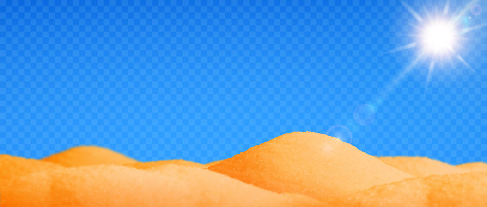 场景沙漠真实景观背景与沙子和阳光透明炎热撒哈拉天气