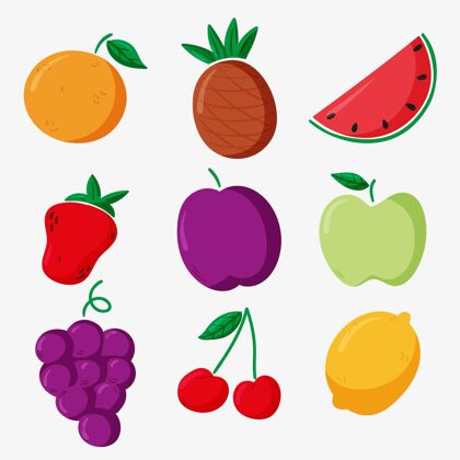 收藏一包手绘的美味水果营养美味水果