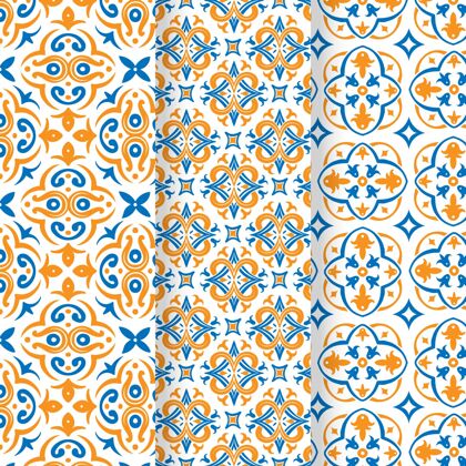 彩色图案阿拉伯装饰图案系列装饰阿拉伯图案