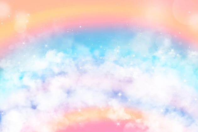 自然渐变柔和的天空背景云彩虹抽象背景背景