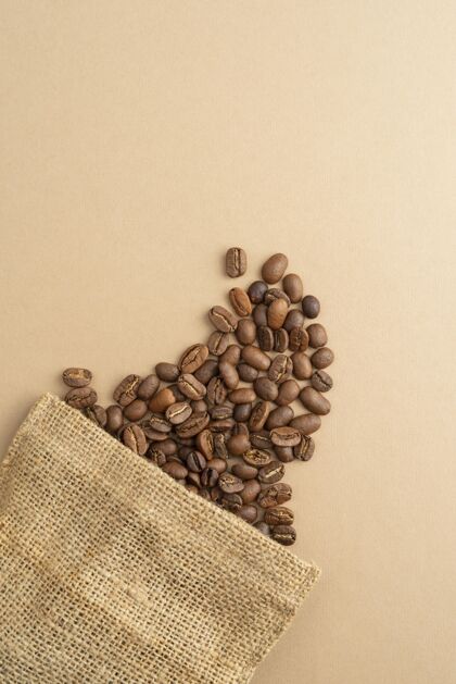 布袋咖啡豆布袋香气咖啡袋顶视图