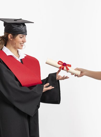 女有毕业文凭的女人毕业教育欣赏