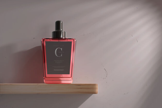 透明香水瓶模型创意新鲜简单