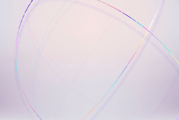 艺术3d彩色球体粉彩背景少女元素未来主义