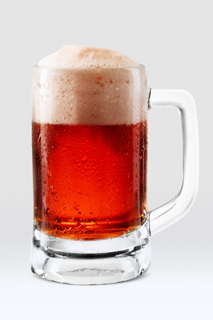 生啤酒玫瑰生啤酒png马克杯模型红色啤酒气泡杯子