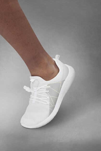 运动男式时尚米白色运动鞋步行鞋舒适设计