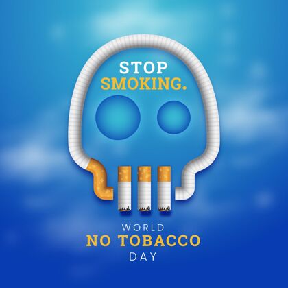 5月31日现实世界无烟日插画健康危险健康问题