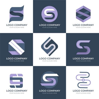 品牌平面设计s标志系列标识模板企业标识S标志