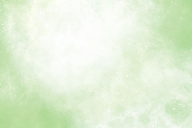 有机绿色星云手自然画框