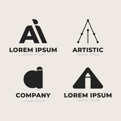 企业平面设计ai标志模板集合公司标识企业标识标志