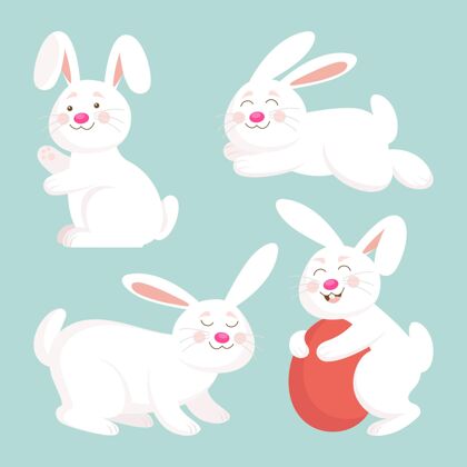 纪念复活节兔子系列宗教传统复活节